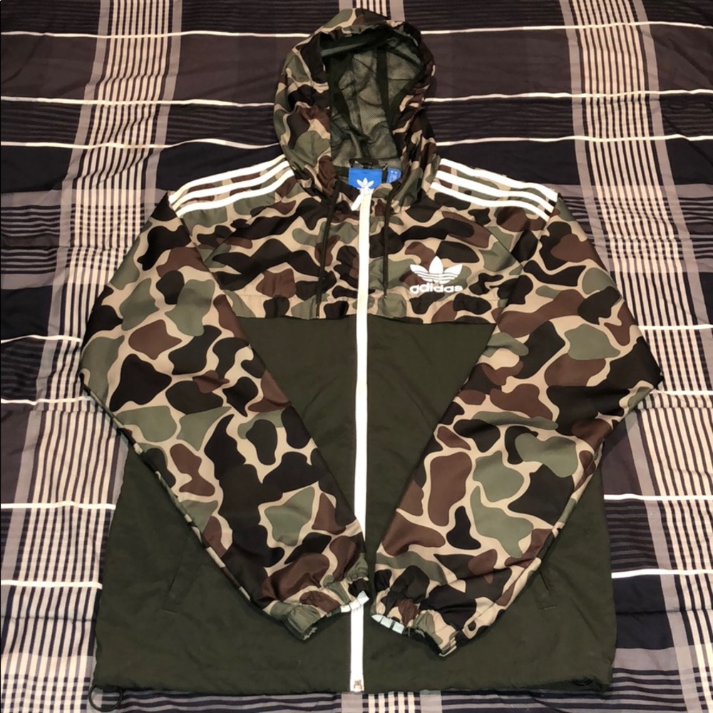 Adidas Camo Windbreaker